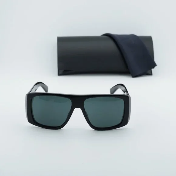 Saint Laurent SL832 001 Square Sunglasses - Black\Grey display picture 3